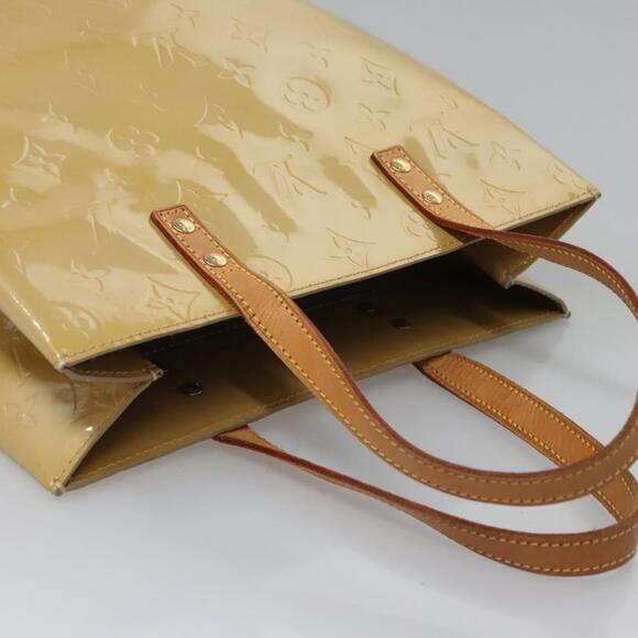 LOUIS VUITTON Monogram Vernis Reade MM Hand Bag Beige M91141 - Picture 6 of 16